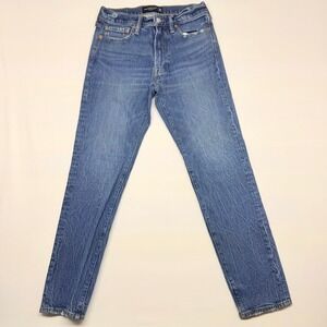 🟡 Abercrombie & Fitch 90s Slim Jeans Mens 30x30 Medium Wash Blue Vintage Stretch